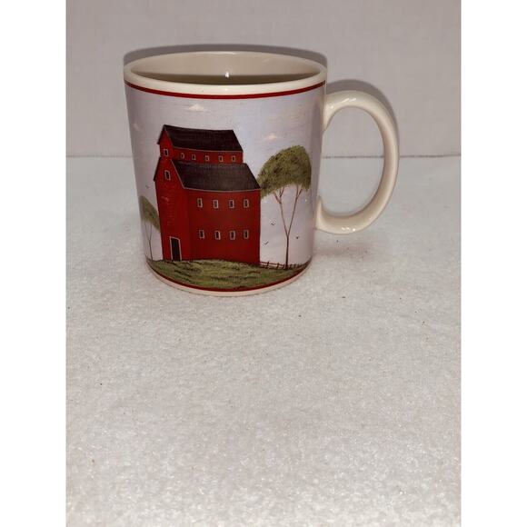 Barn Mug Warren Kimble Barns by Sakura NY 1998 Ceramic C Handle Coffee 3 Floor - Picture 2 of 6